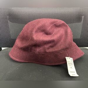 NWT Lands' End CashTouch Wool Blend Bucket Winter Hat L/XL